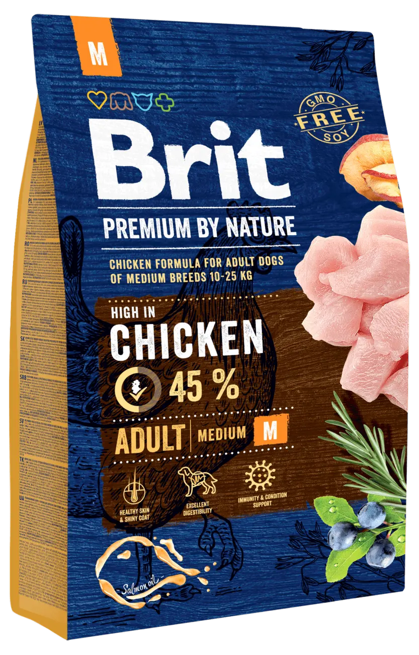 Brit Premium by Nature Adult M 3kg