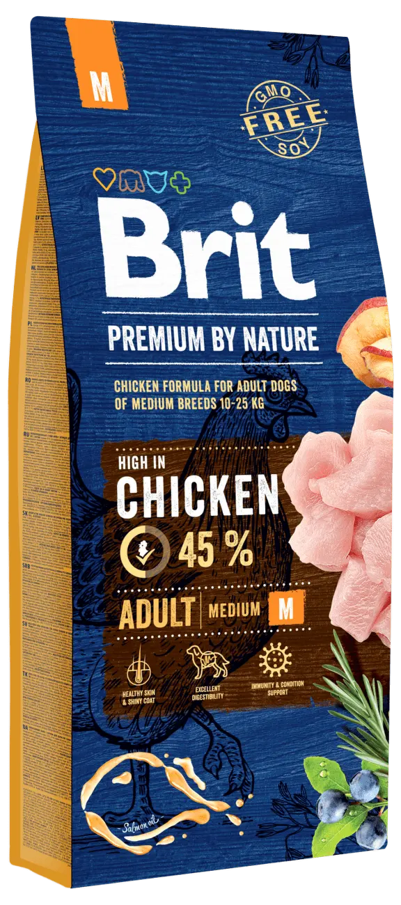 Brit Premium by Nature Adult M 15kg
