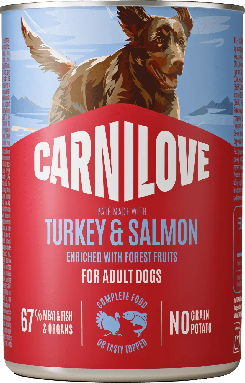 Carnilove Dog Can Paté Turkey&Salmon 400g