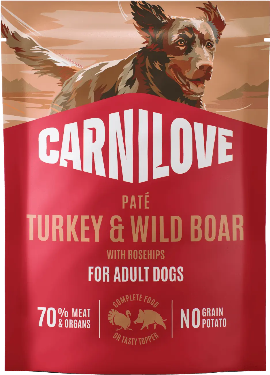 Carnilove Dog Pouch Paté Turkey&Wildboar+Ros.300g