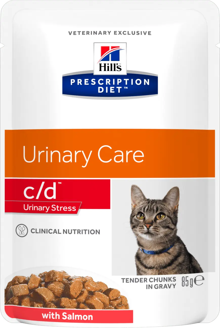 Hill's Fel. PD C/D Urinary Stress Salmon kapsa 12x85g