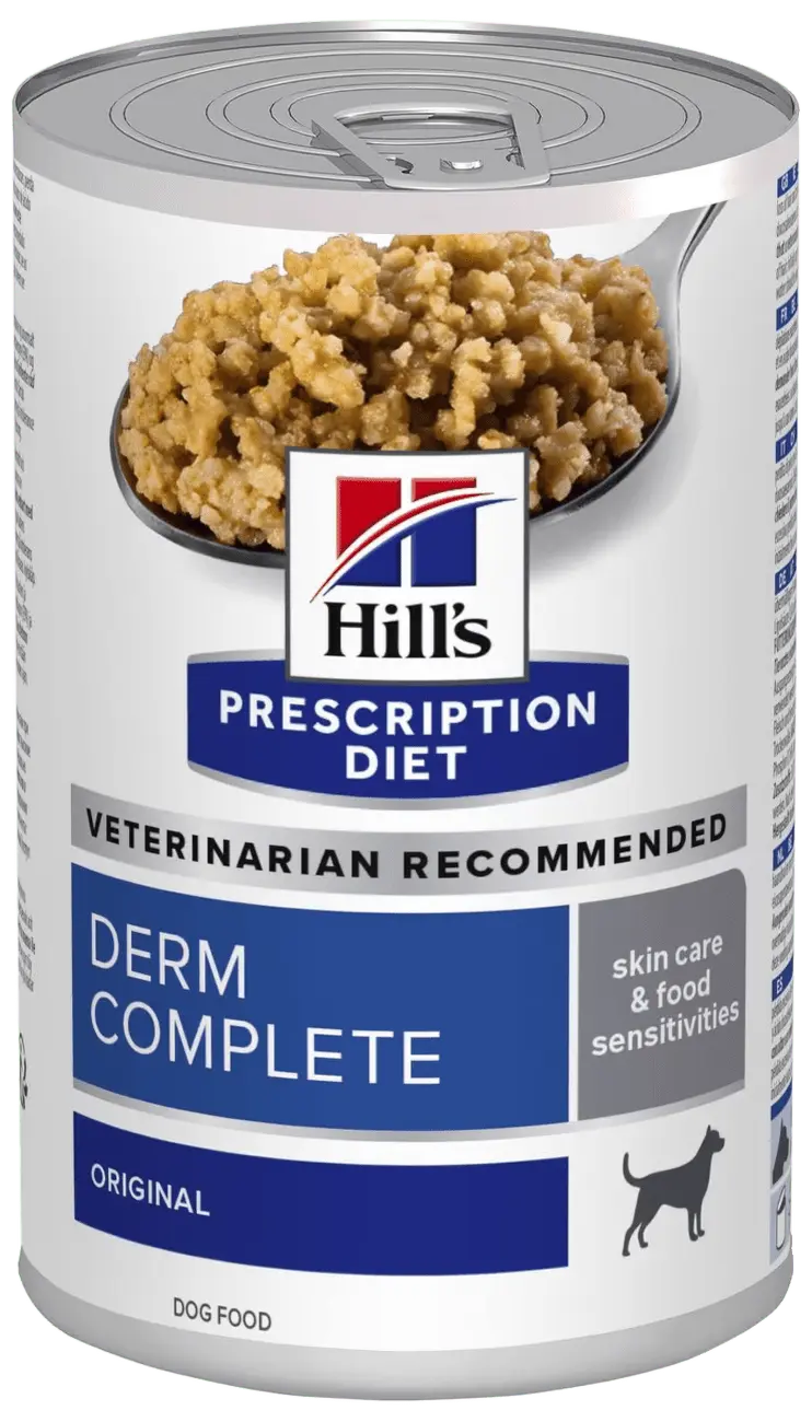 HILL'S Prescription Diet Derm Complete konzerva pro psy 370 g