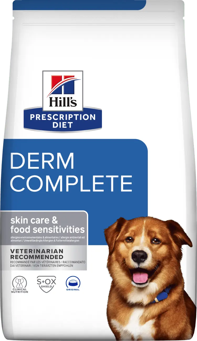 Hill's Prescription Diet Derm Complete rýže a vejce 4kg