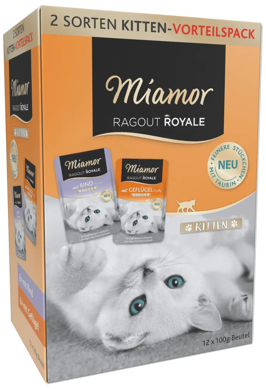Kapsičky MIAMOR Ragout Royale Kitten multipack v želé 12x100g