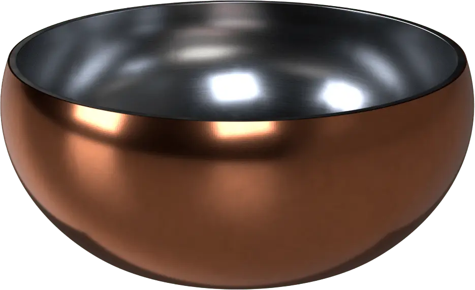 Miska Dog Fantasy s dvojitou stěnou rosegold 12cm, 376ml