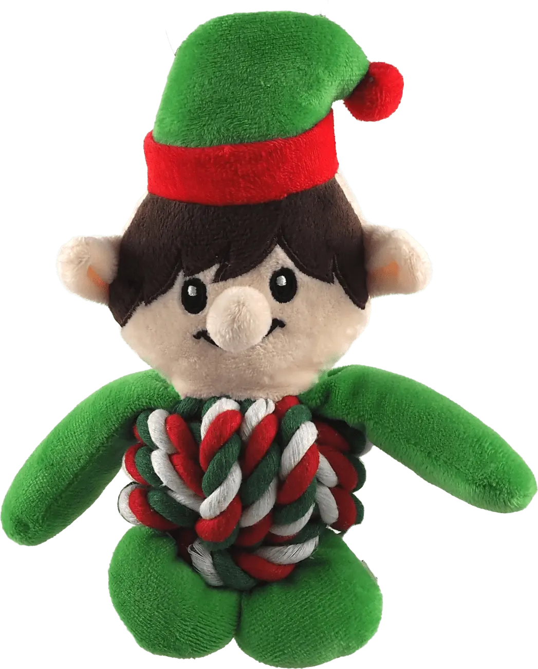 Hračka pro psy Dog Fantasy Winter Tale skřítek uzlový s pískátkem 20 cm