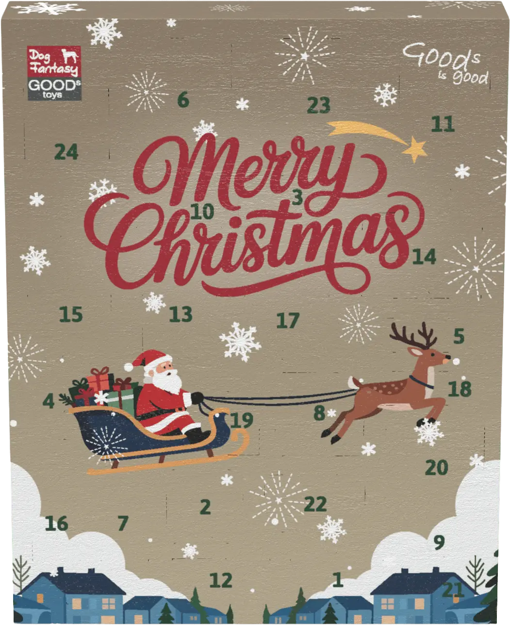 Adventní kalendář pro psy Dog Fantasy Winter Tale s hračkami