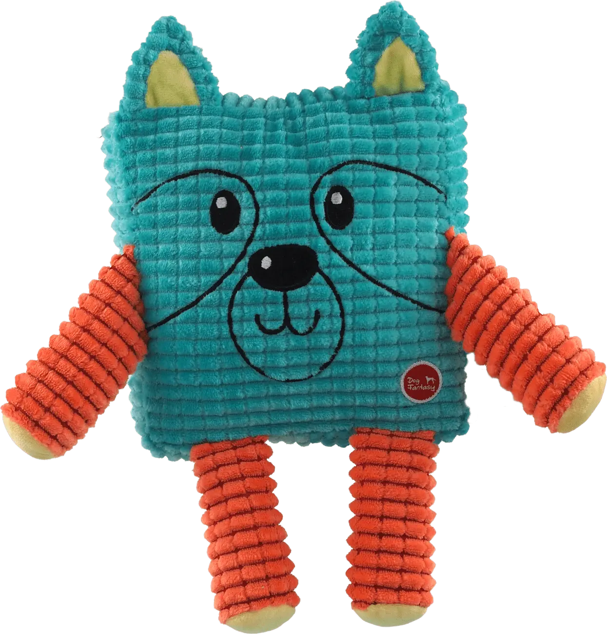 Hračka Dog Fantasy Cuties Čtvercové zvířátko, petrolejově zelené 17,5cm