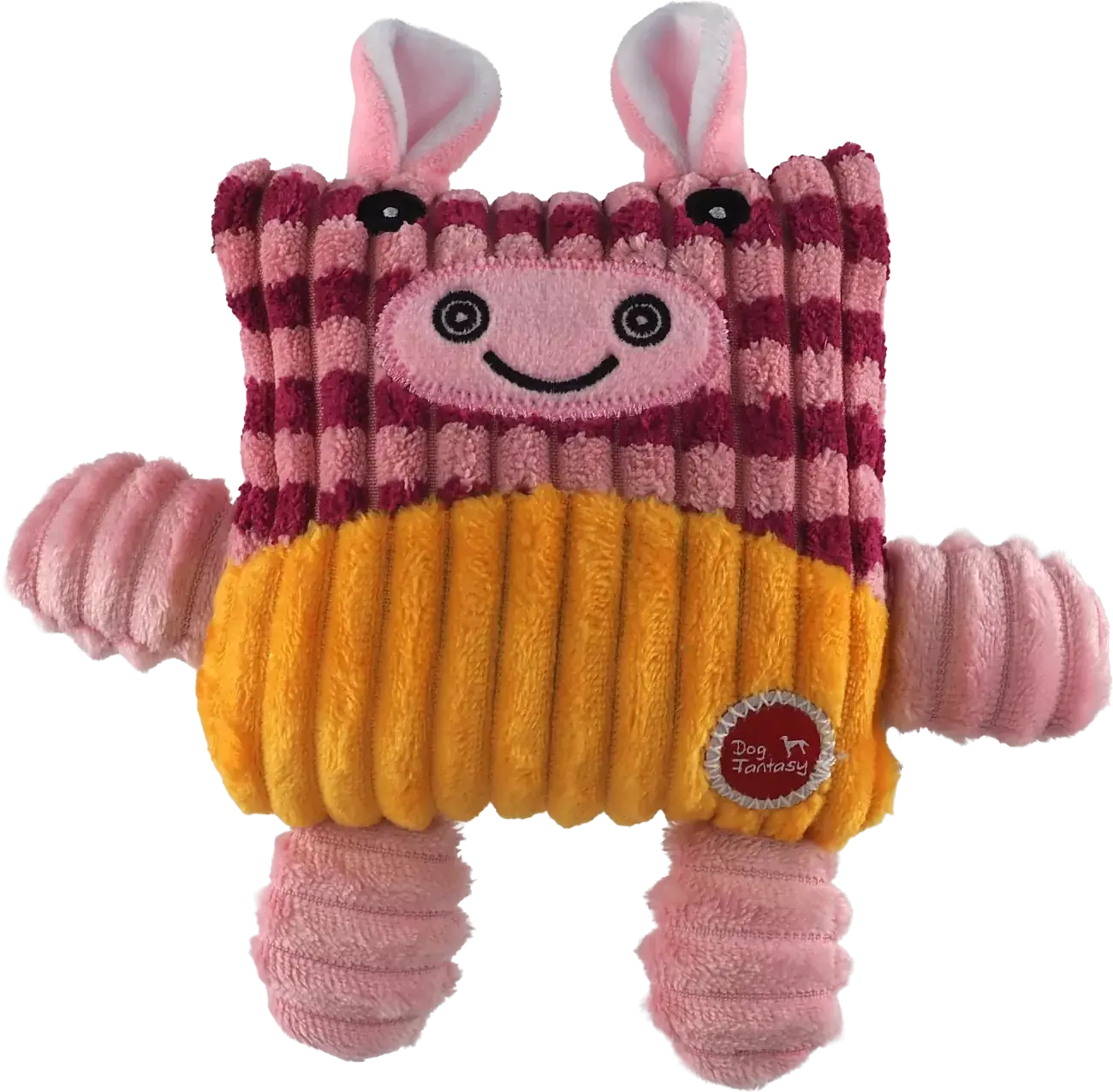 Hračka pro psy Dog Fantasy Cuties kráva růžová 12,5 cm