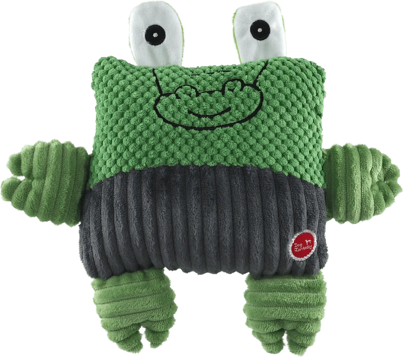 Hračka pro psy Dog Fantasy Cuties čtvercový krokodýl zelený 17,5 cm