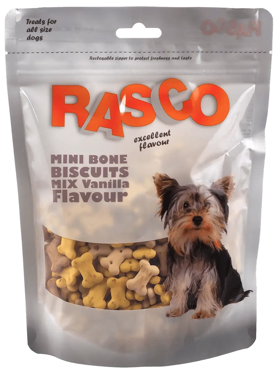 Pochoutka Rasco Mini sušenky kosti mix vanilková příchuť 2,2cm 250g