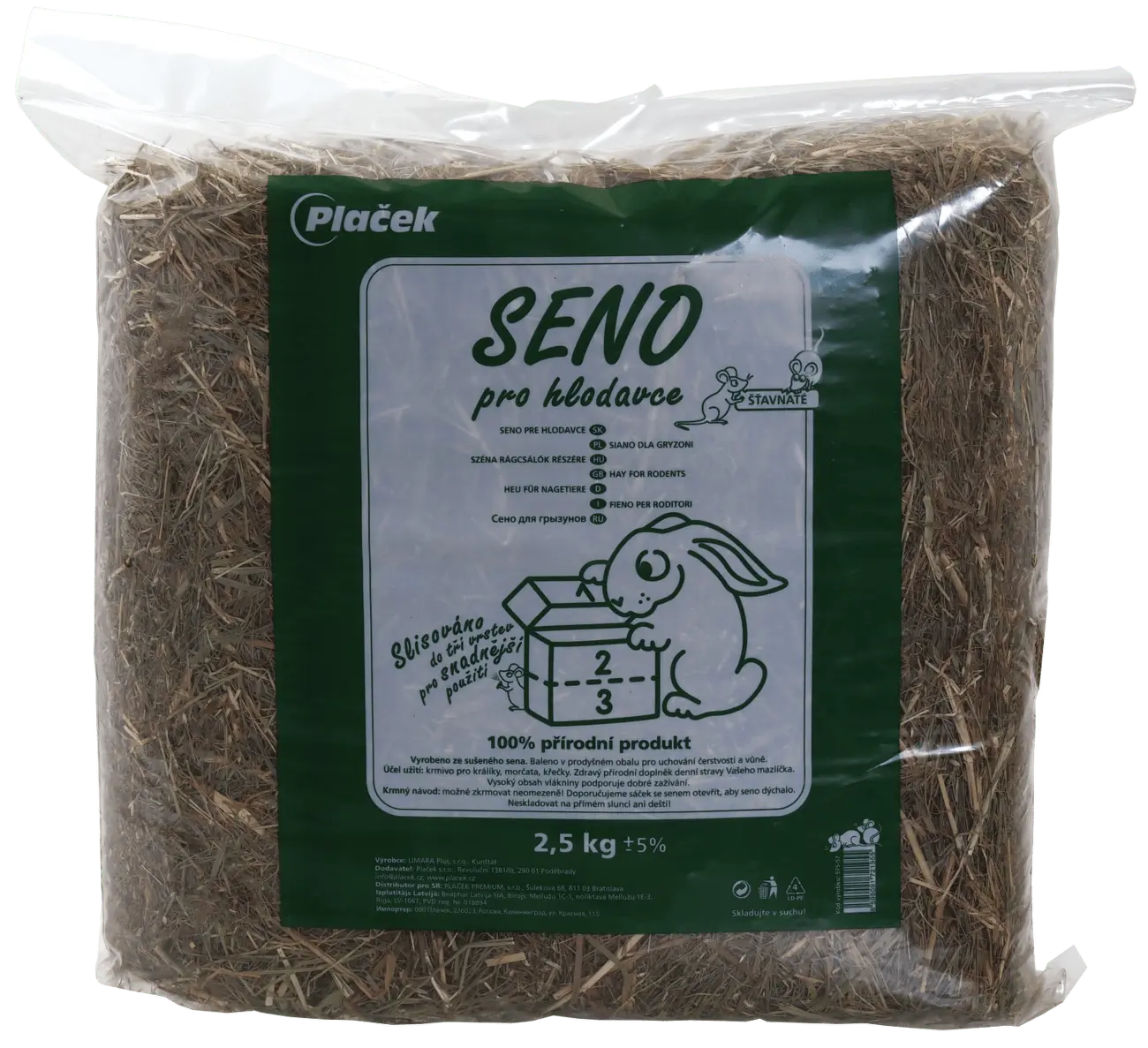Seno krmné lisované 2,5kg