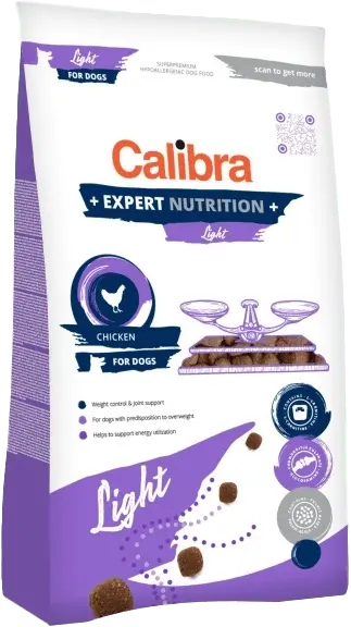 CALIBRA Expert Nutrition Light granule pro psy, Hmotnost balení: 12 kg