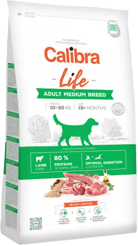 Krmivo Calibra Dog Life Adult Medium Breed Lamb 12 kg