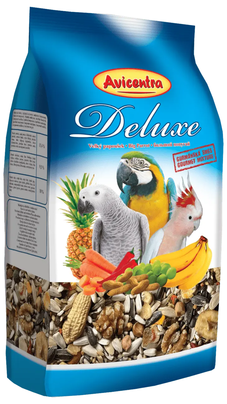 Avicentra Deluxe pro velké papoušky 1kg