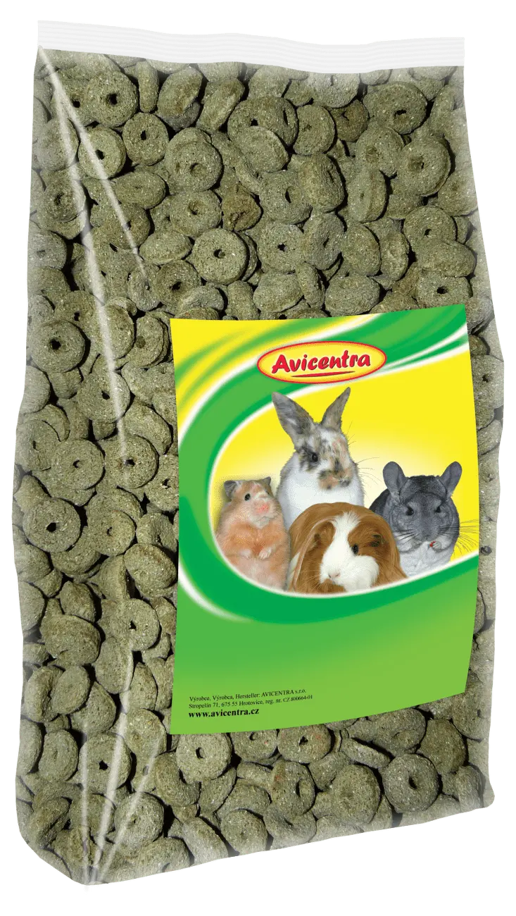 Kolečka s vojtěškou AVICENTRA pro hlodavce 250g