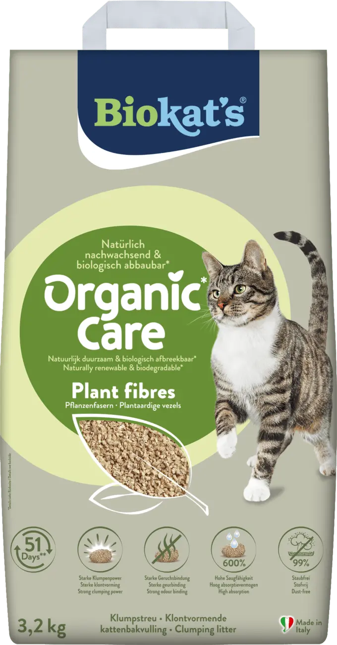 Podestýlka Biokat's Organic Care Plant Fibres 3,2kg