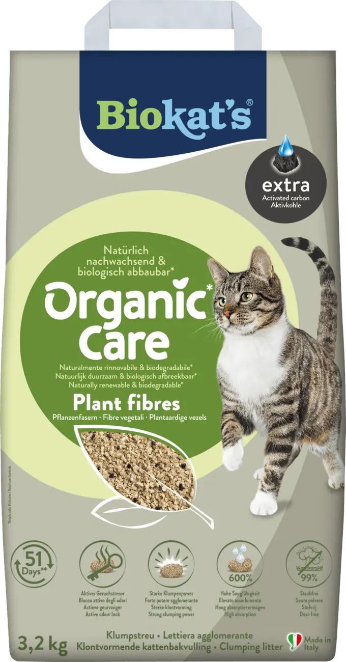 Podestýlka Biokat's Organic Care Plant Fibres Extra 3,2kg