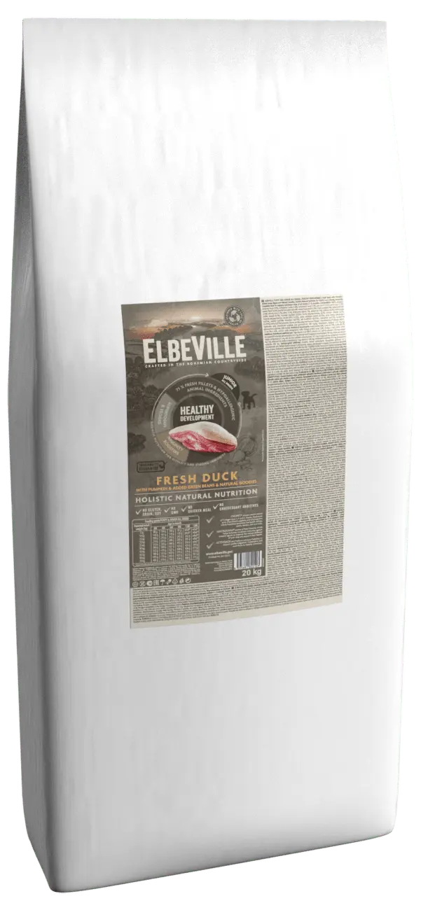 ELBEVILLE Puppy and Junior All Breeds Fresh Duck Healthy Development 20kg