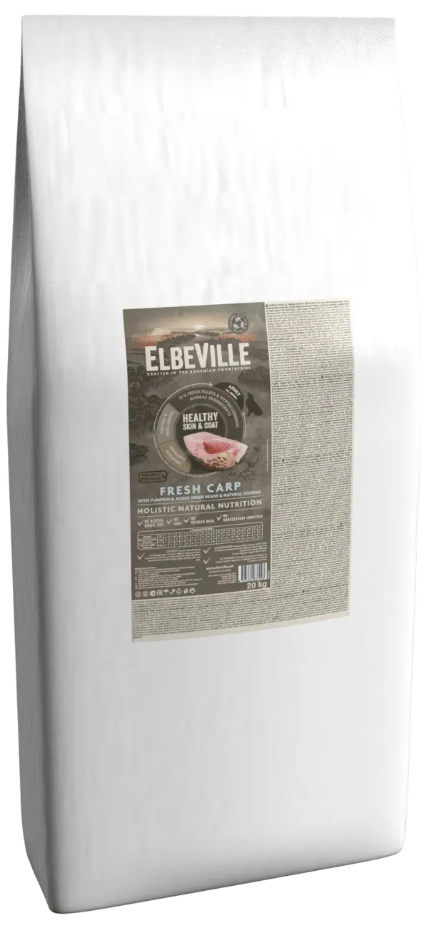 ELBEVILLE Adult All Breeds Fresh Carp Healthy Skin and Coat 20kg