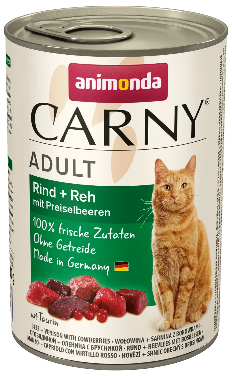 Konzerva ANIMONDA Carny Adult hovězí + zvěřina s brusinkami 400g