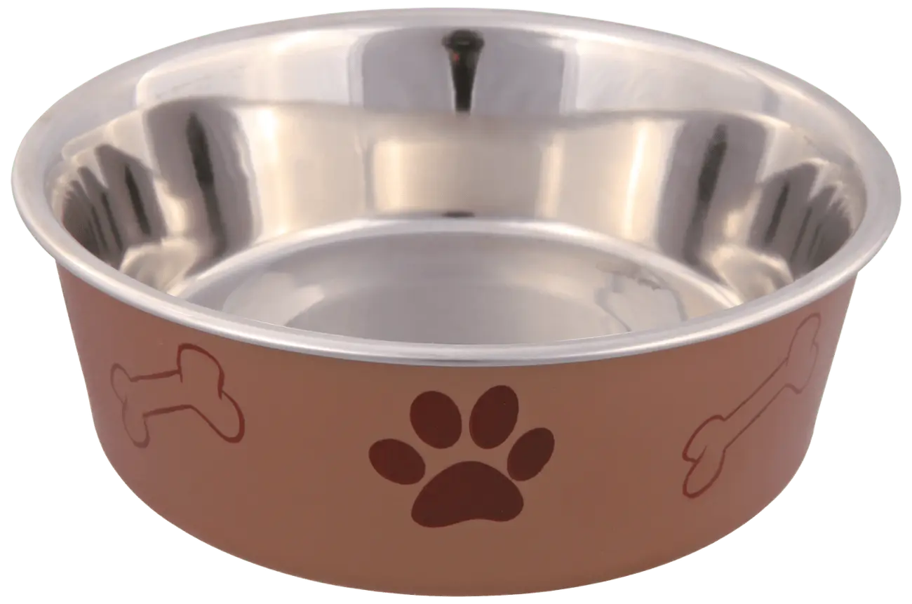 Miska nerezová pro psy Trixie s plastovým povrchem 14cm*400ml