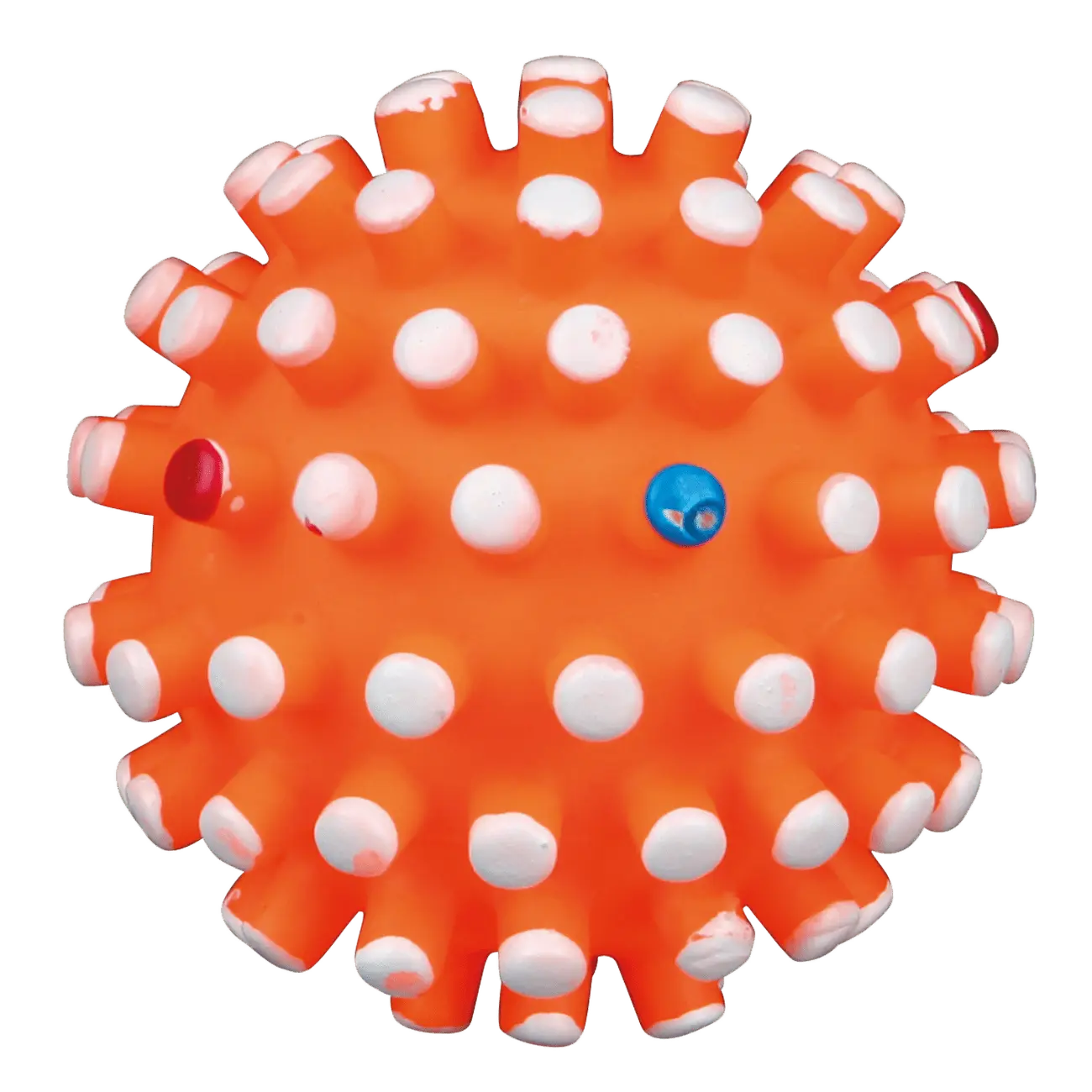 Hračka pro psy Trixie míček vinylový s bodlinami se zvukem 6cm