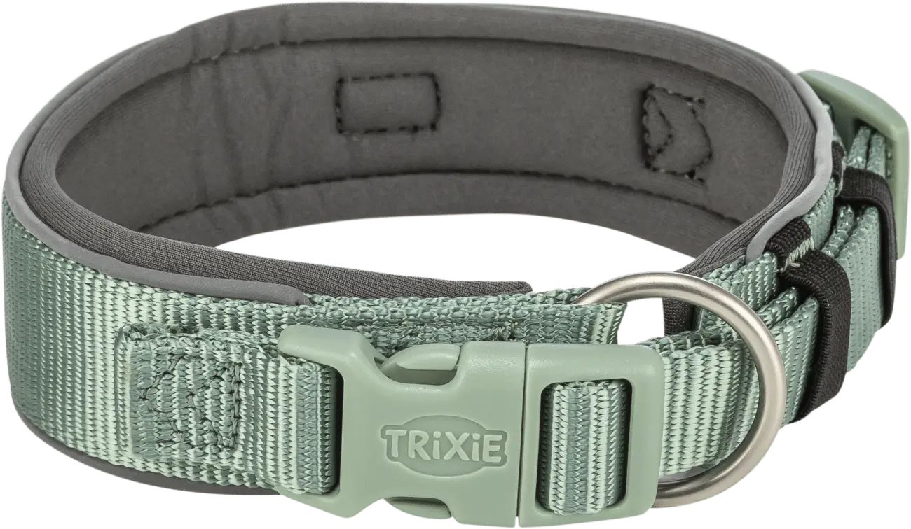 Obojek Premium extra široký Trixie L 46 55 cm 50 mm zeleno grafitový