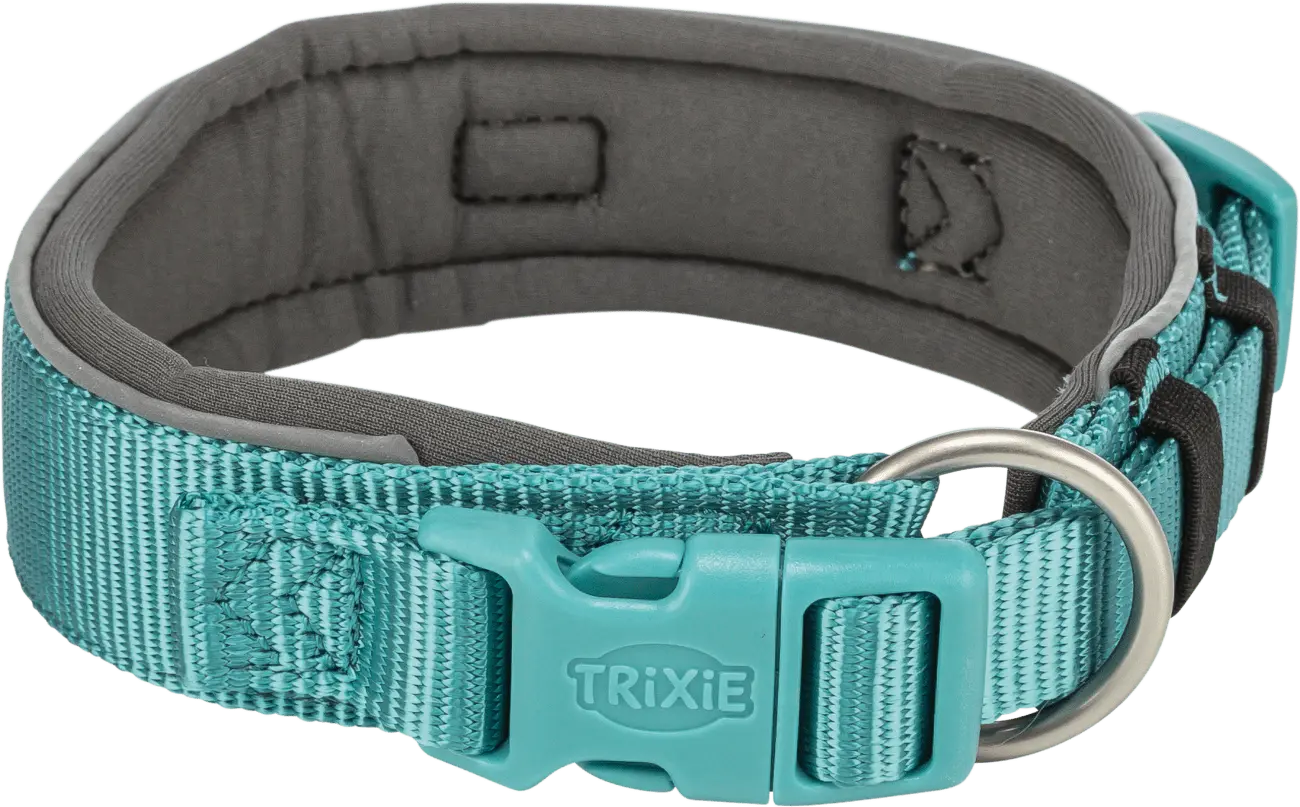 Obojek Trixie Premium extra široký XS–S 27–35 cm / 25 mm aqua-grafitový