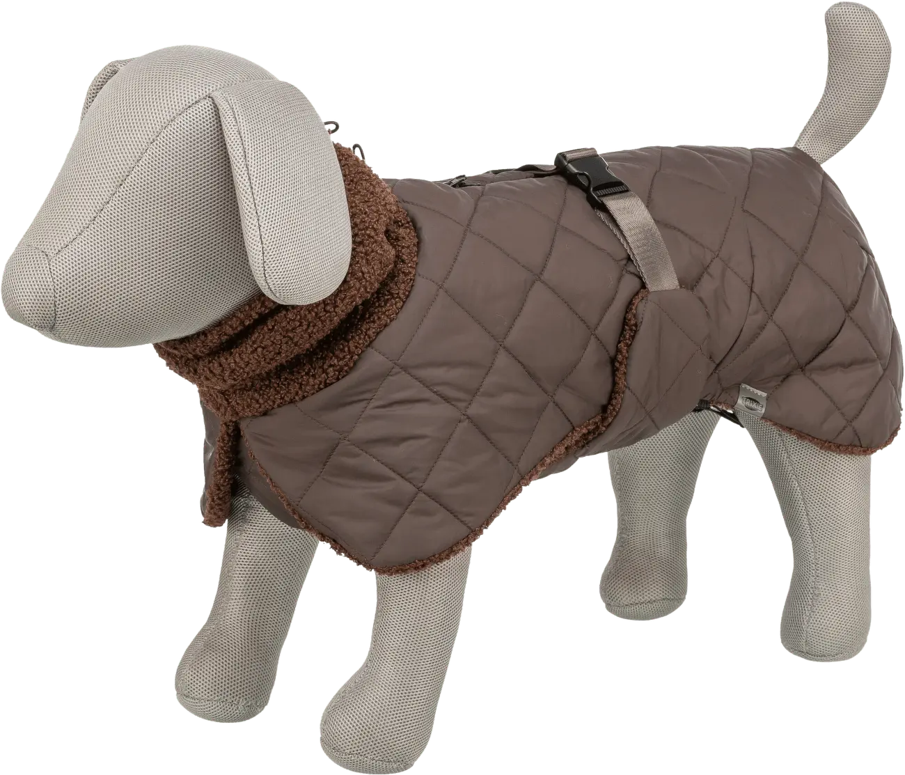 Kabát pro psy Trixie Minot Sherpa M 50 cm hnědý