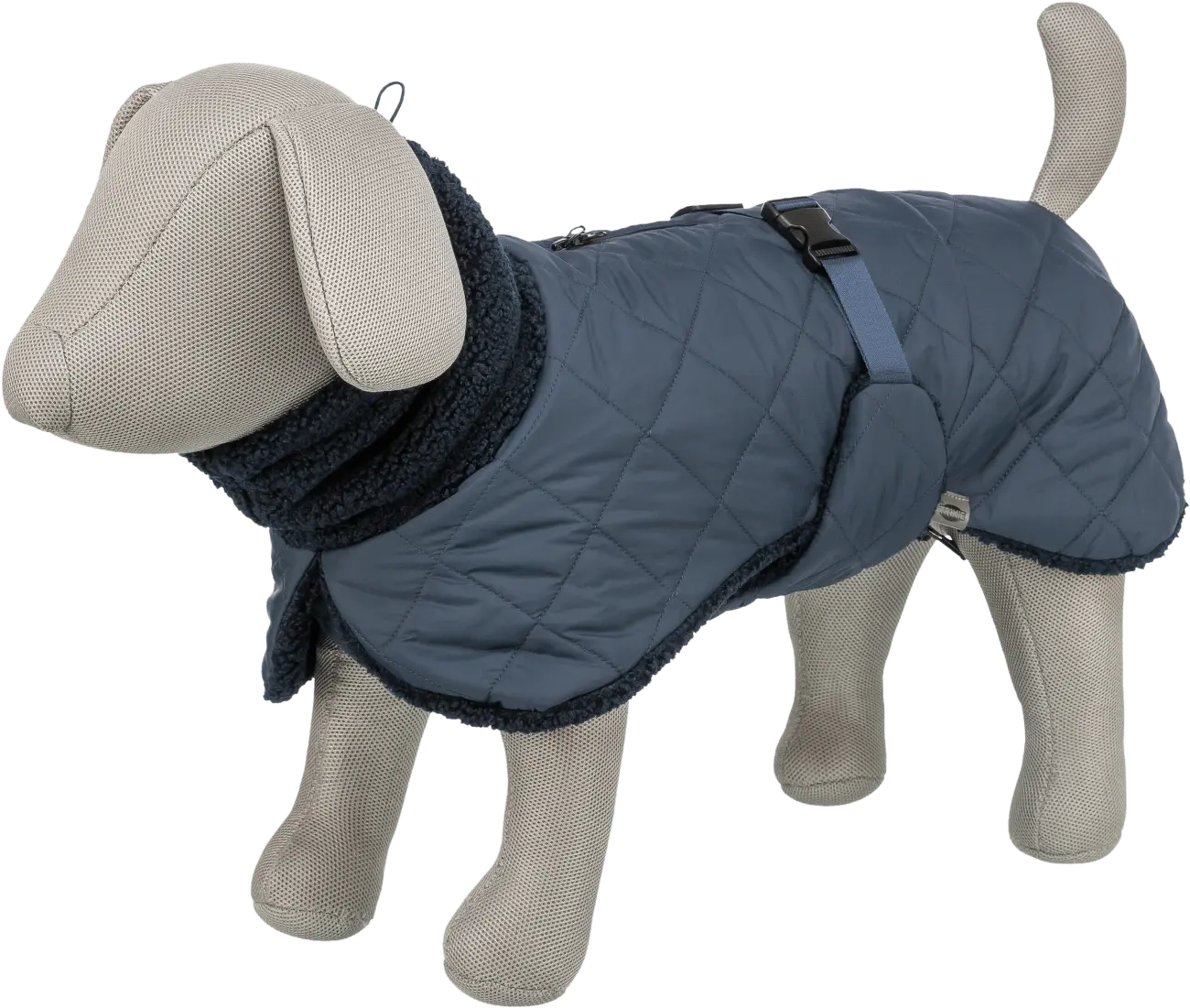 Kabát pro psy Trixie Minot Sherpa L 55 cm tmavě modrý
