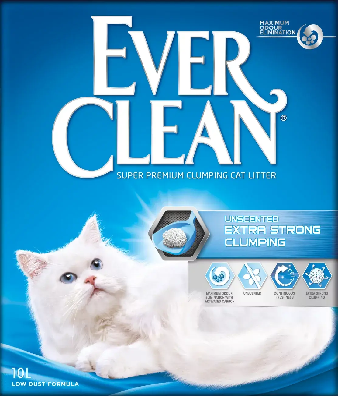 Kočkolit Ever Clean neparfemovaný hrudkující 10l