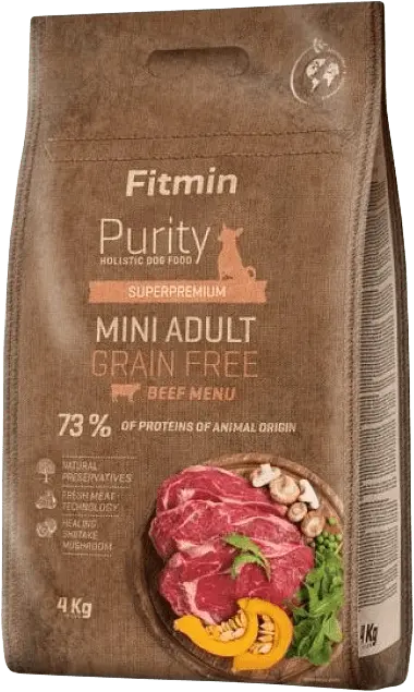 Fitmin Purity Adult Mini Beef Grain Free 4kg