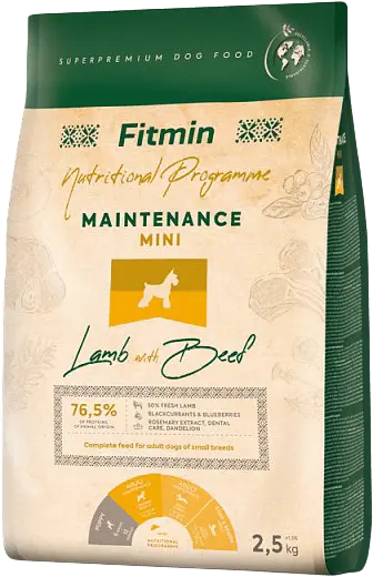 Fitmin Mini Maintenance Lamb With Beef 2,5kg