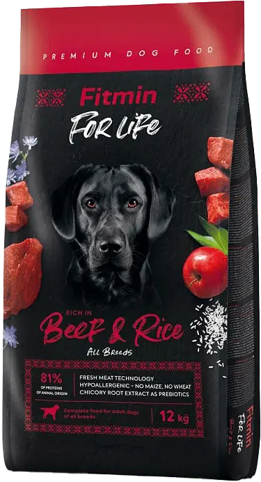 Fitmin For Life Beef&Rice 12kg