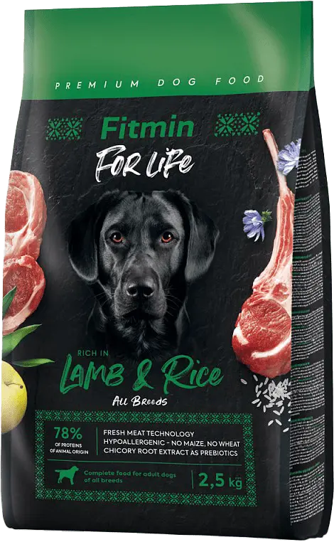Krmivo Fitmin For Life Adult Lamb & Rice 2,5 kg