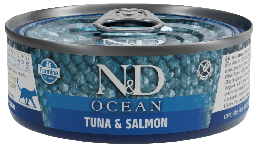 Konzerva N&D Cat Ocean Tuna & Salmon 70g