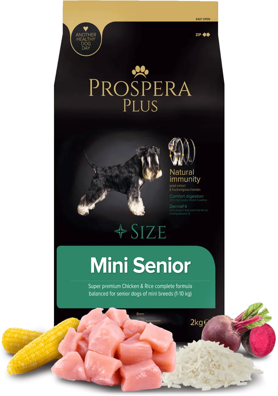 Krmivo Prospera Plus Mini Senior kuře s rýží 2kg