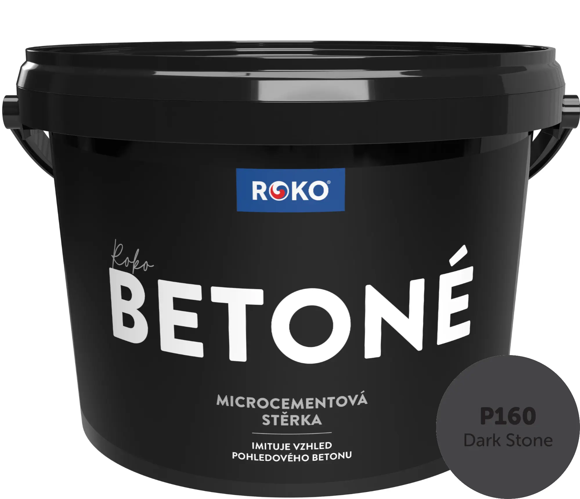 Stěrka dekorativní Roko Betoné P160 Dark Stone 7 kg