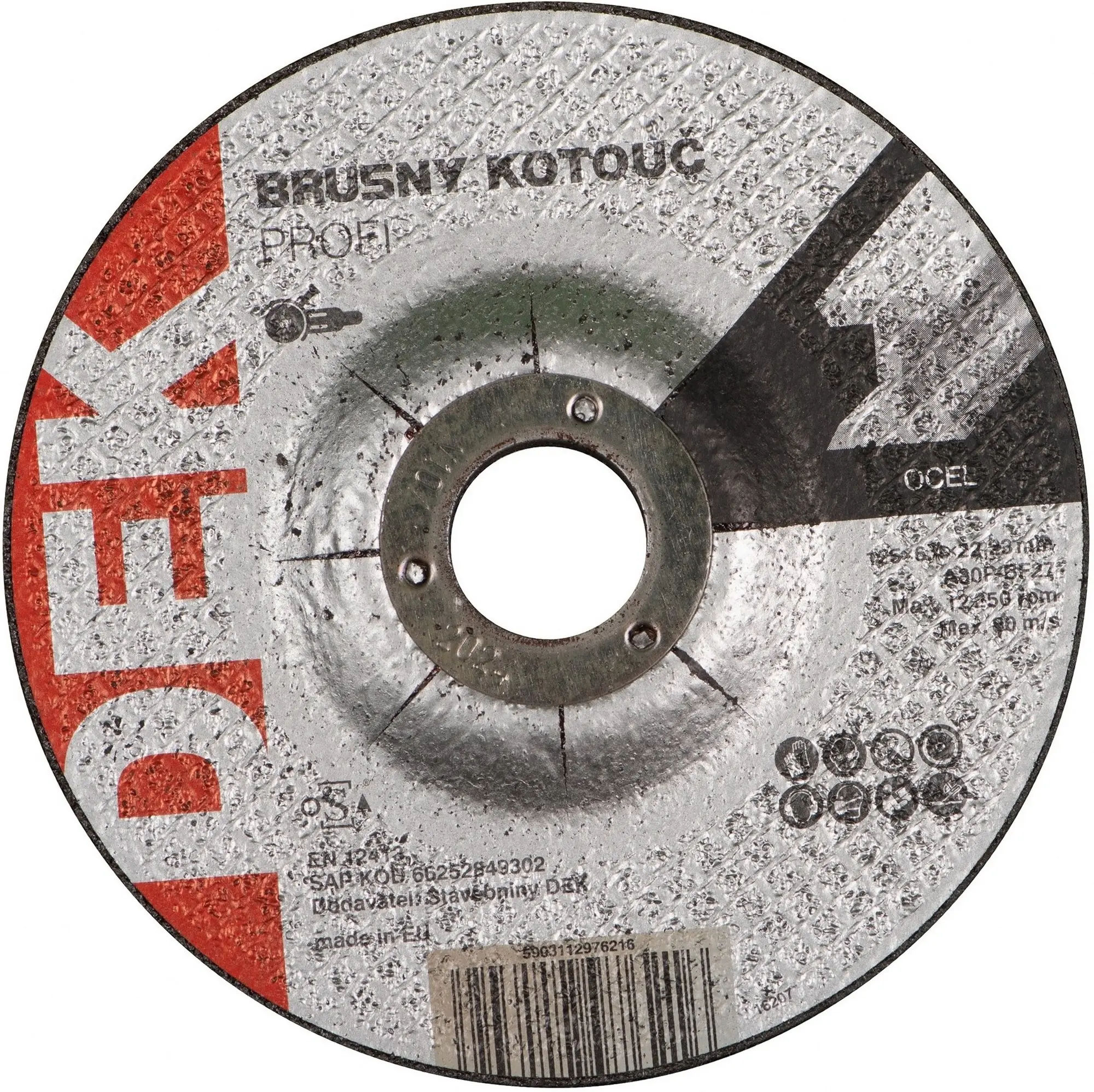 Kotouč brusný DEK PROFI 125×22,23 mm
