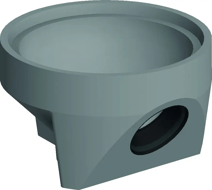Dno uliční KASI TBV-Q 1AP/450/330 s výtokem DN 150 PVC