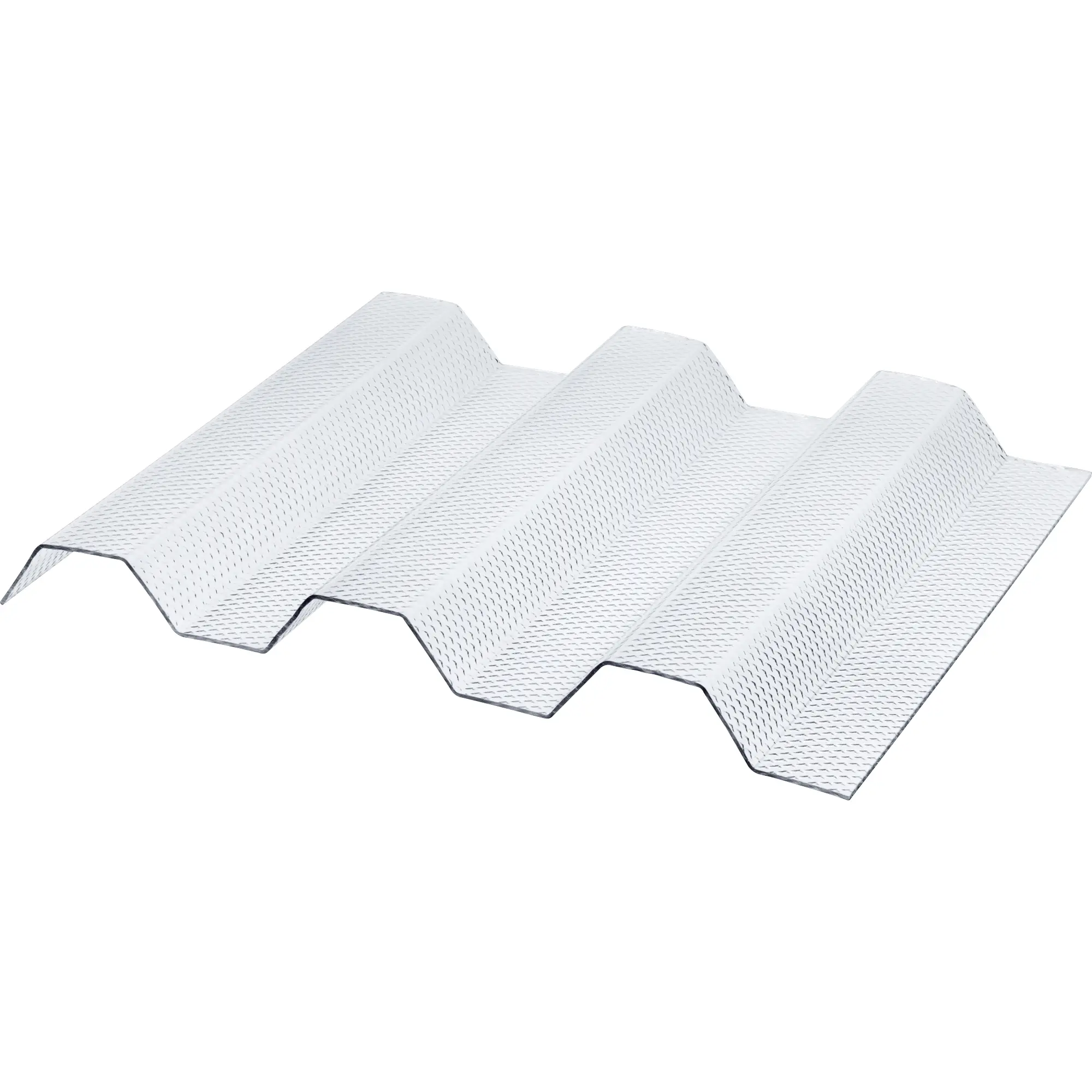 Deska polykarbonátová trapézová TOPLIGHT T 76/18 microprisma 2UV čirá 1,2×1 060×5 000 mm