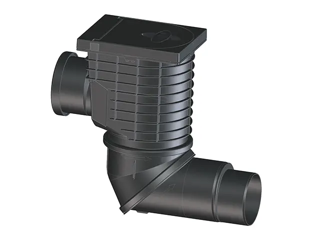 Lapač střešních splavenin HL600NHO DN100/125 s kloubem s bočním přítokem