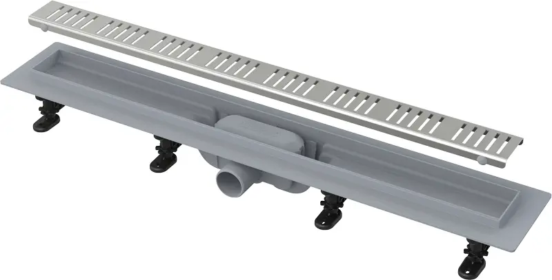 Žlab sprchový plastový Alca APZ10-850M Simple včetně roštu