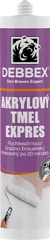 Tmel akrylový Den Braven EXPRES bílý 280 ml