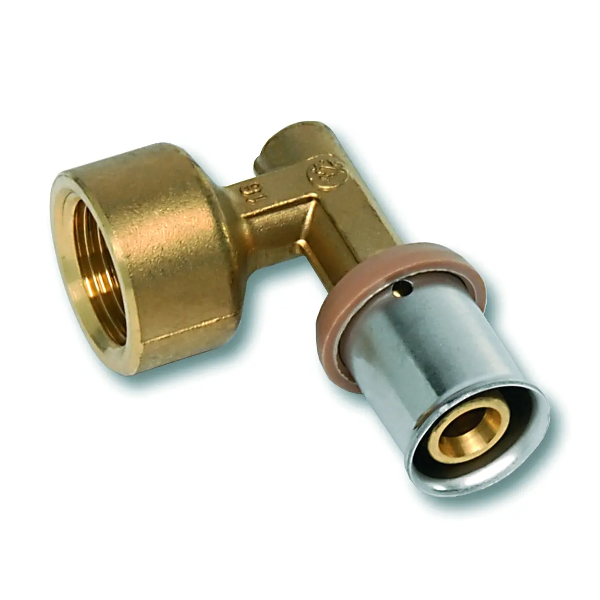 Koleno 90° Sanha 3fit-Press 20×1/2" vnitřní závit