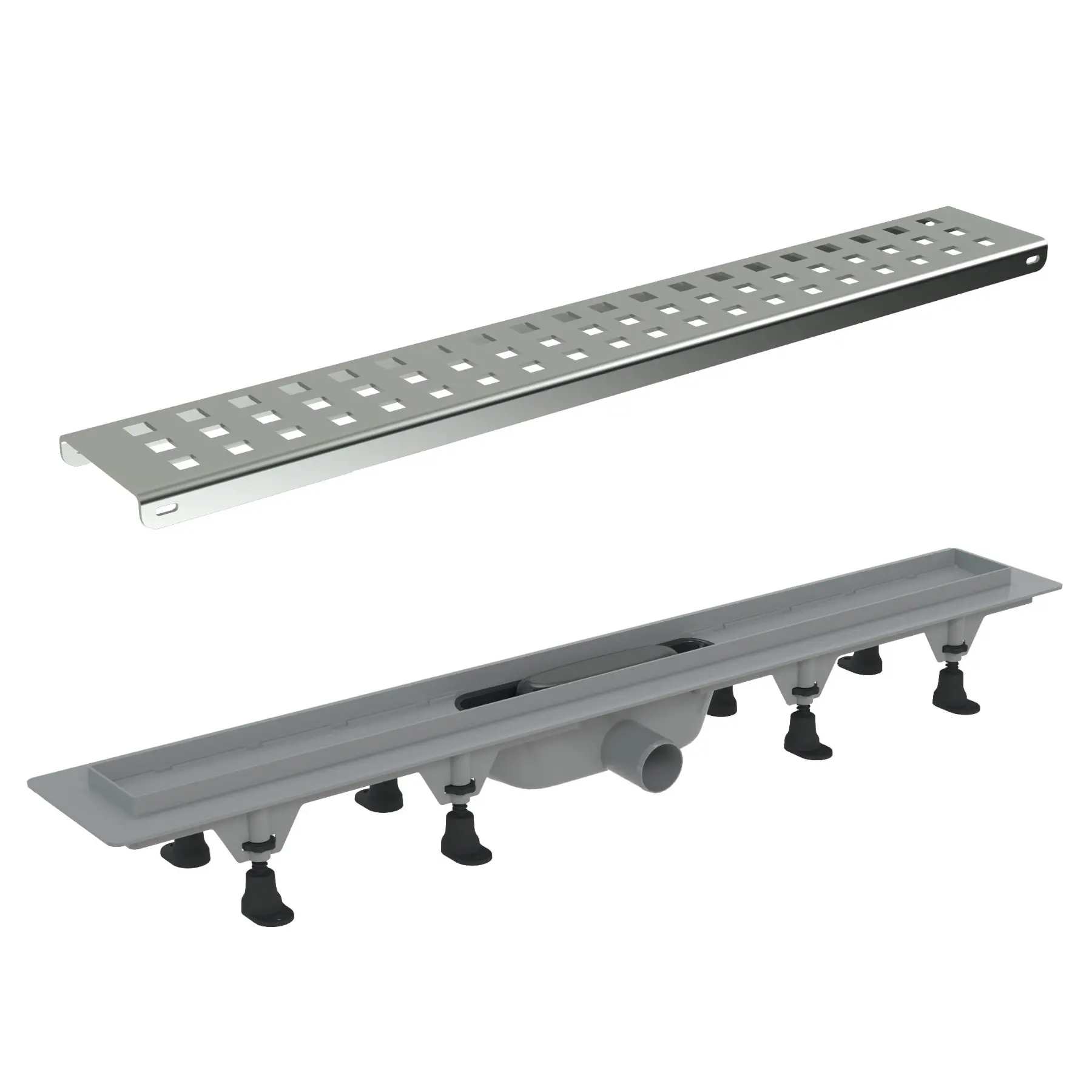 Žlab sprchový plastový WECCO Rastr 950 mm včetně roštu