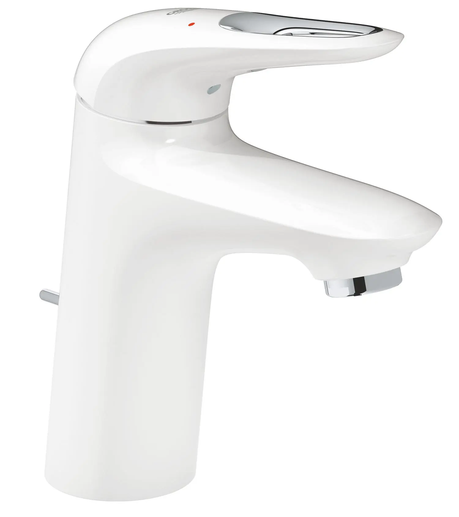 Baterie umyvadlová stojánková Grohe Eurostyle velikost S měsíční bílá/chrom 33558LS3