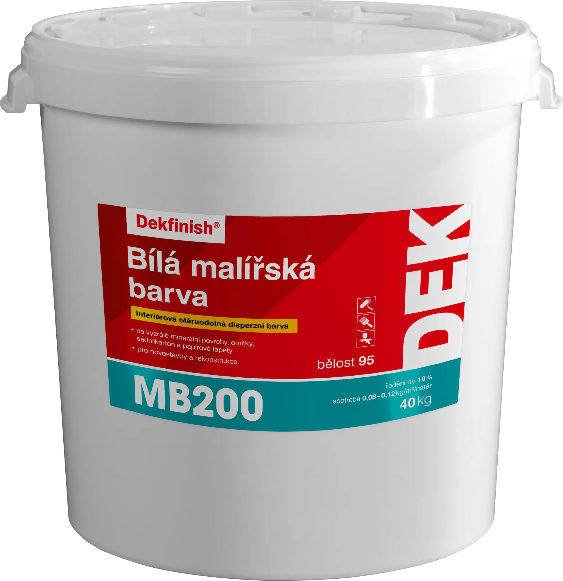 Malba interiérová DEK MB200 bílá 40 kg
