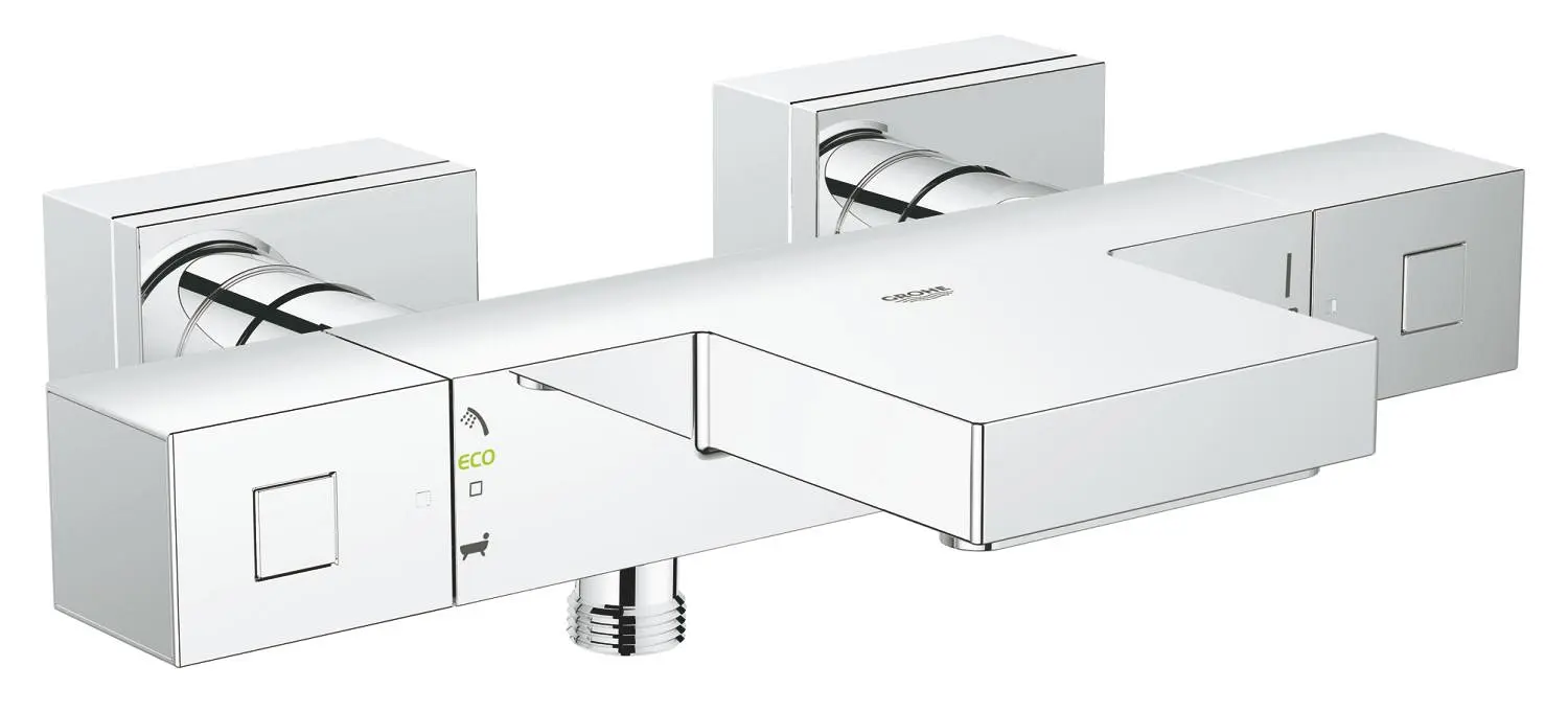 Baterie vanová termostatická Grohe Grohtherm Cube 150 mm chrom 34497000